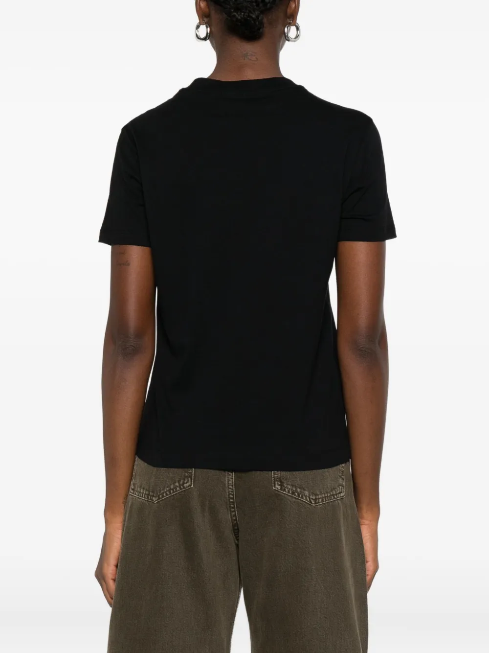 Versace Jeans Couture print cotton t-shirt Zwart