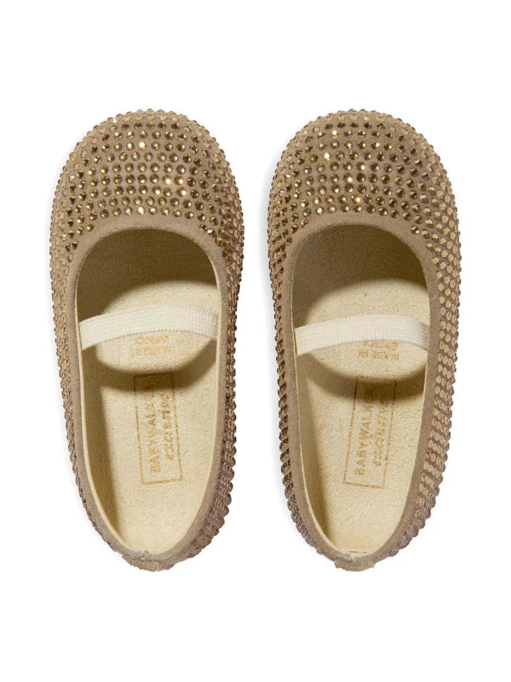 BabyWalker Ballerina's verfraaid met kristallen Beige