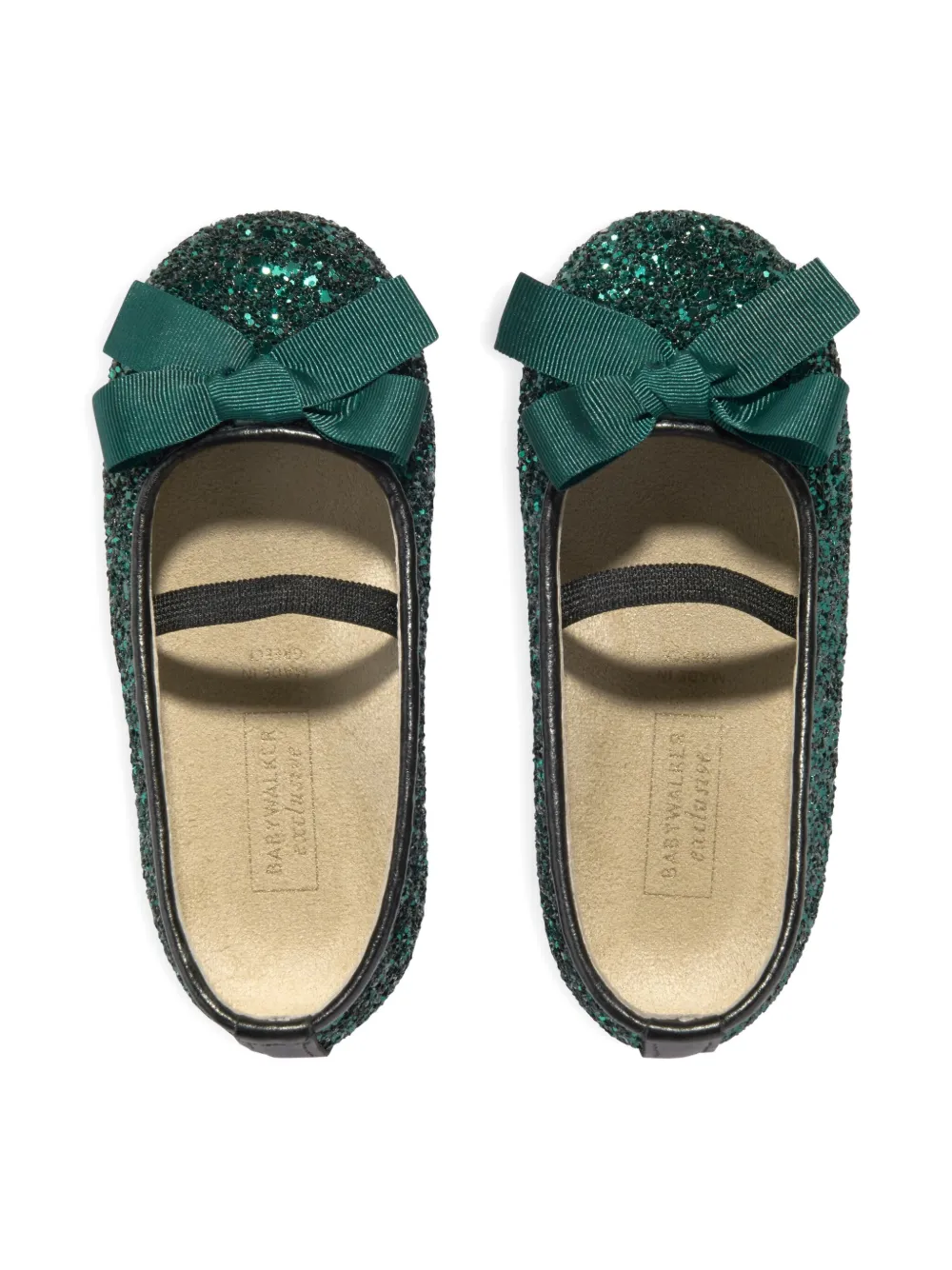 BabyWalker Ballerina's verfraaid met kristallen Groen