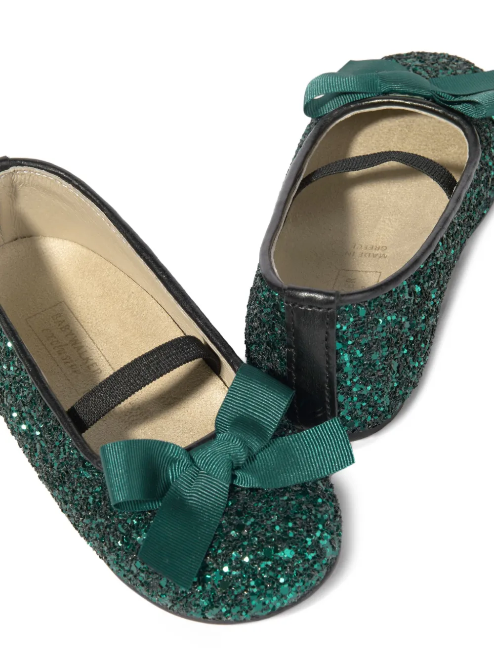 BabyWalker Ballerina's verfraaid met kristallen Groen