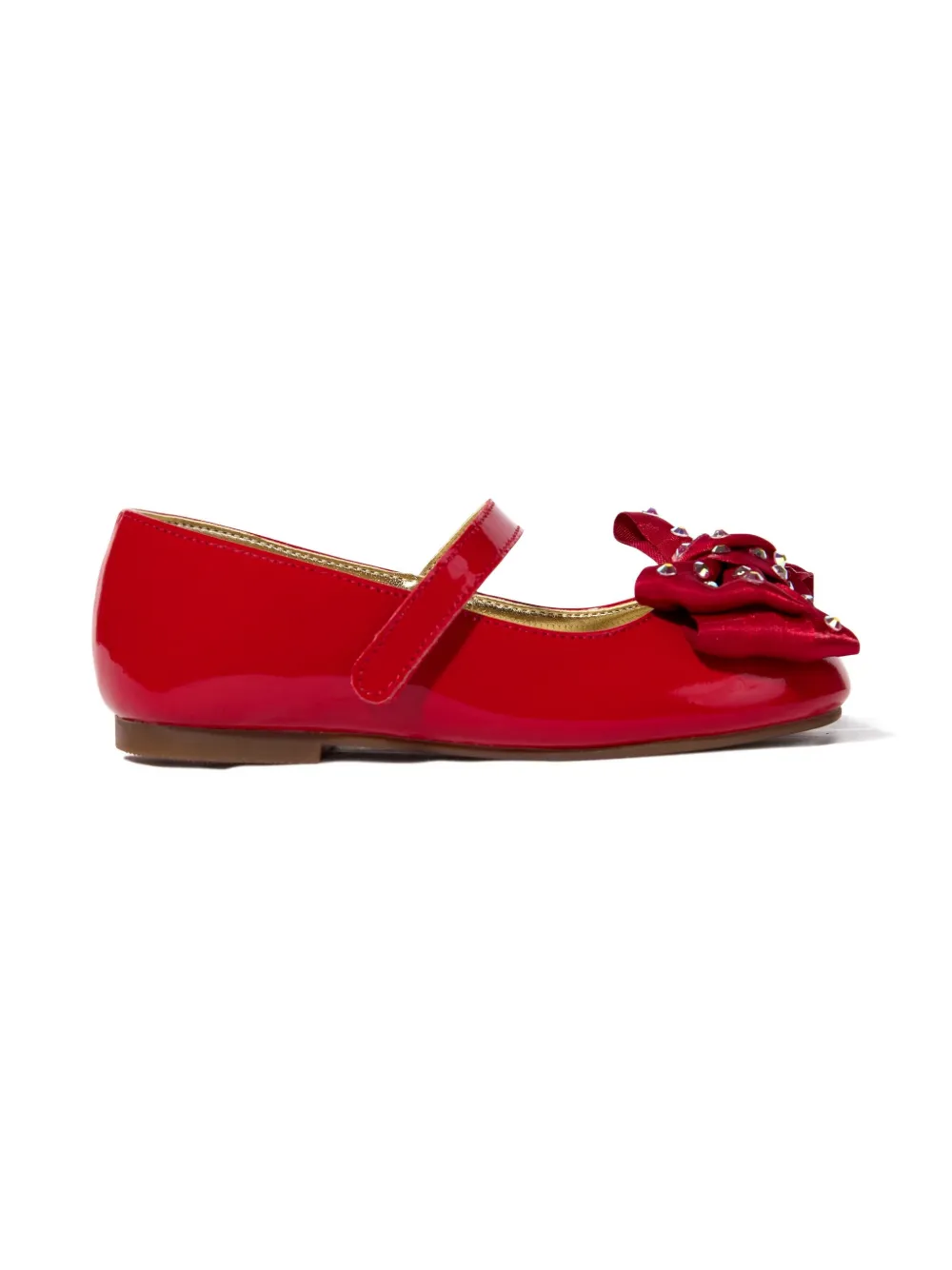 BabyWalker bow-detail ballerina shoes Red