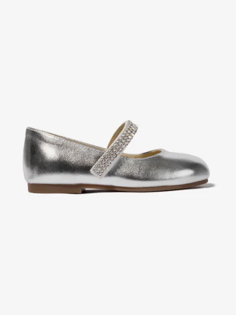 BabyWalker crystal-embellished ballerina shoes