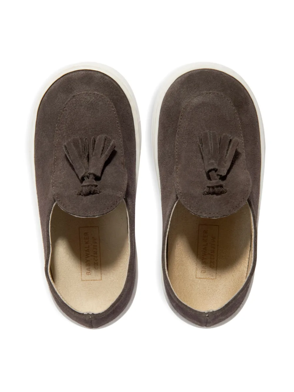 BabyWalker tassel-detail suede loafers Brown