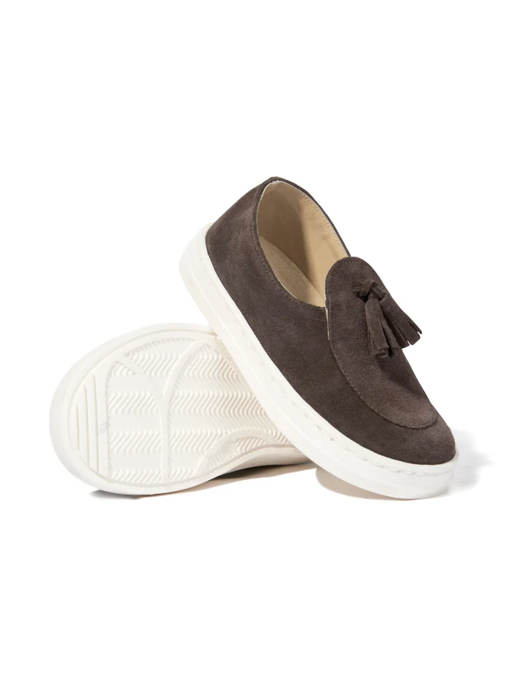 BabyWalker tassel-detail suede loafers - Bruin