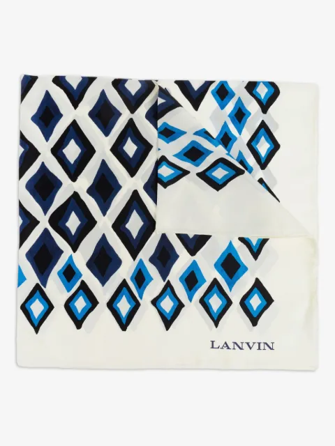Lanvin geometric-print silk scarf