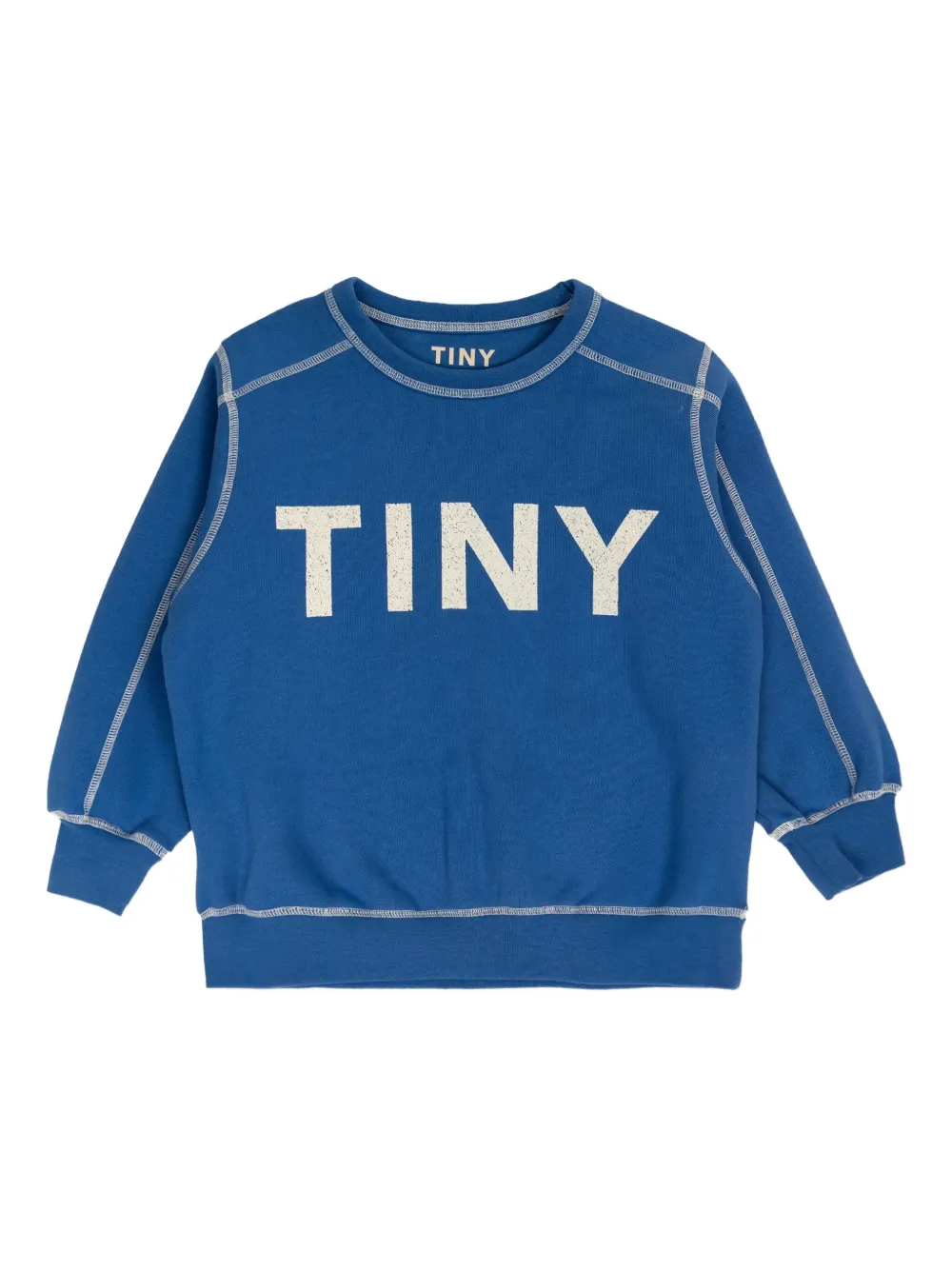 Tiny Cottons Sweater met contrasterende stiksels Blauw