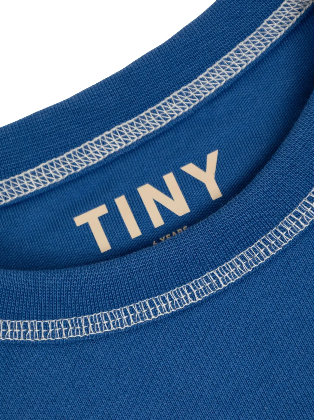 Tiny Cottons Sweater met contrasterende stiksels Blauw