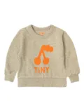 Tiny Cottons cherry-print sweatshirt - Grey
