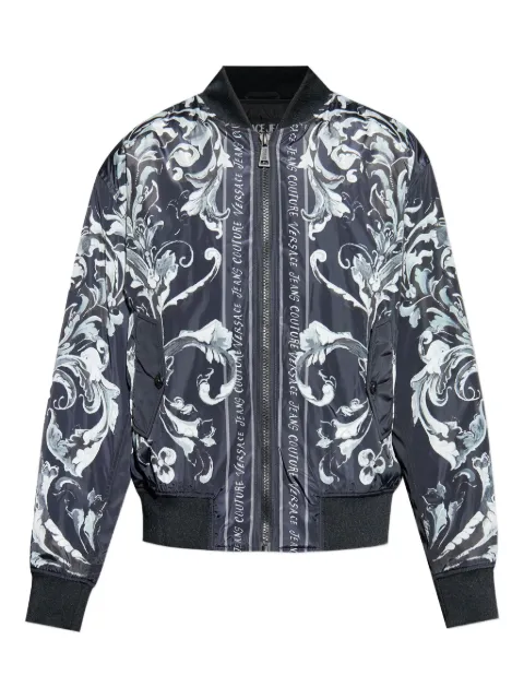 Versace Jeans Couture 巴洛克印花飞行员夹克
