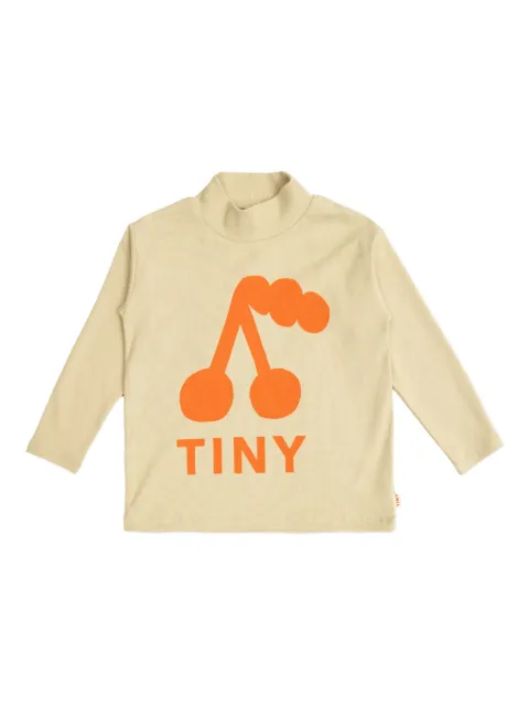 Tiny Cottons Geripptes Oberteil mit Kirschen-Print
