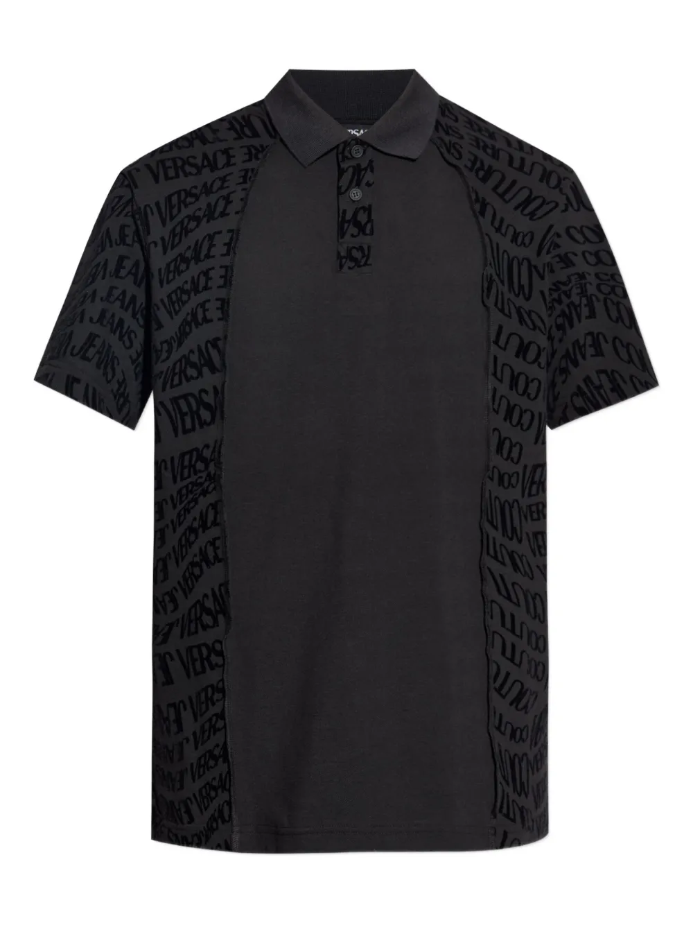Versace Jeans Couture logo-detailing polo shirt Zwart