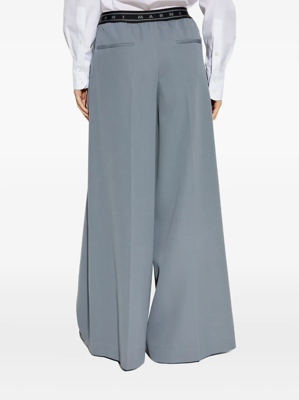 Marni Broek met logoband Grijs