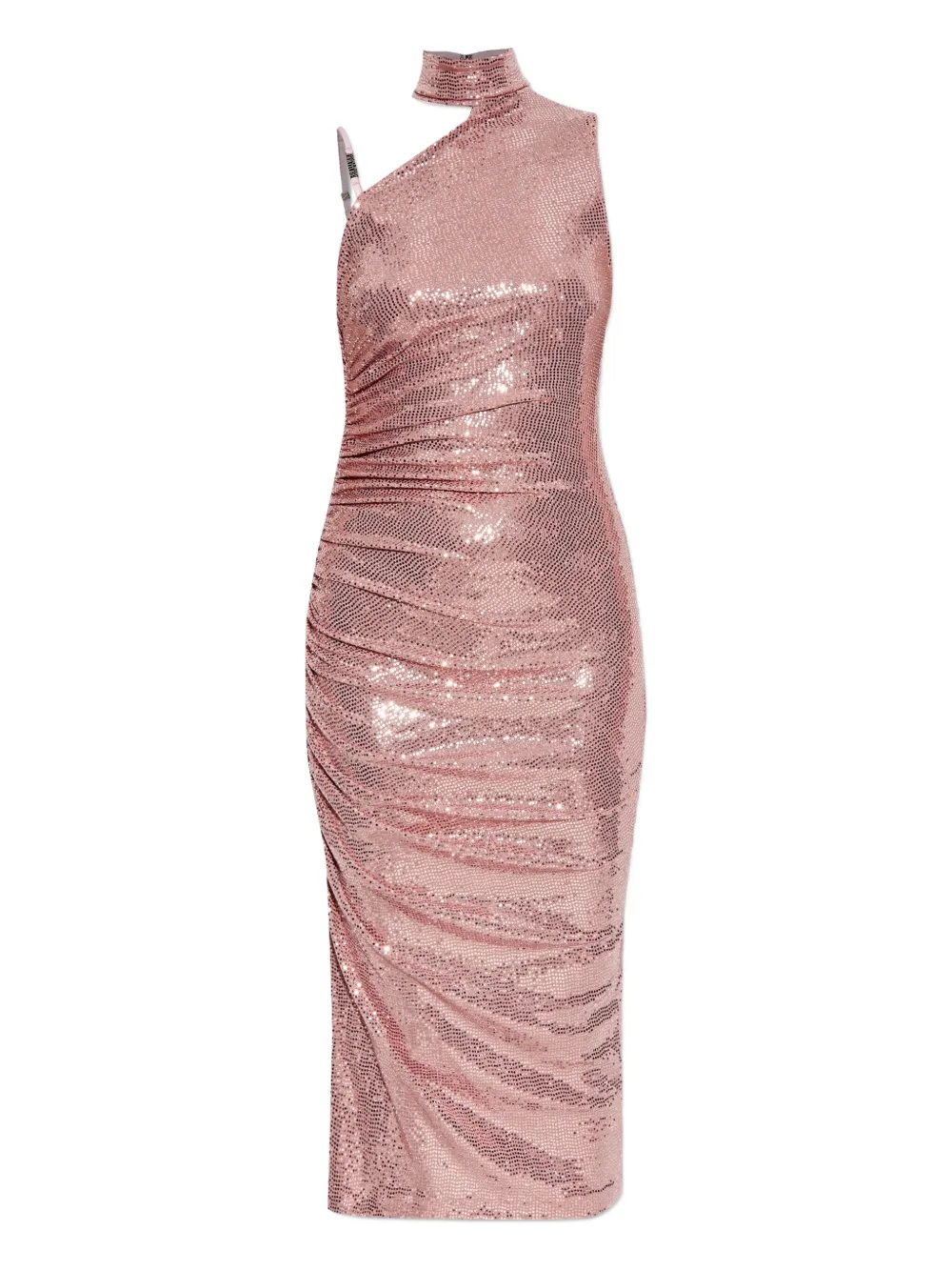 Versace Jeans Couture sequinned high-neck dress Roze