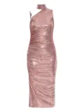 Versace Jeans Couture sequinned high-neck dress - Pink