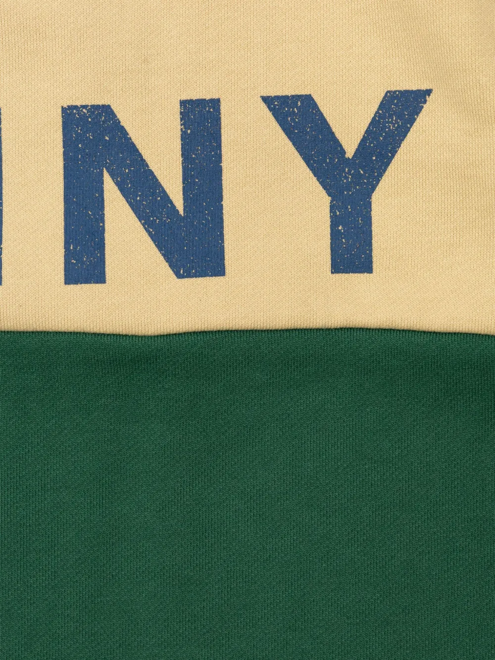 Tiny Cottons colour-block logo romper Groen