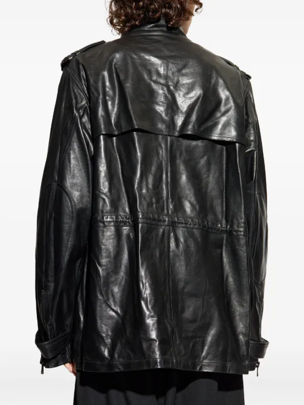 【合馬公式アカウント2】BALMAIN ラムレザージャケット BALMAIN バルマン テーラードジャケット レザージャケット