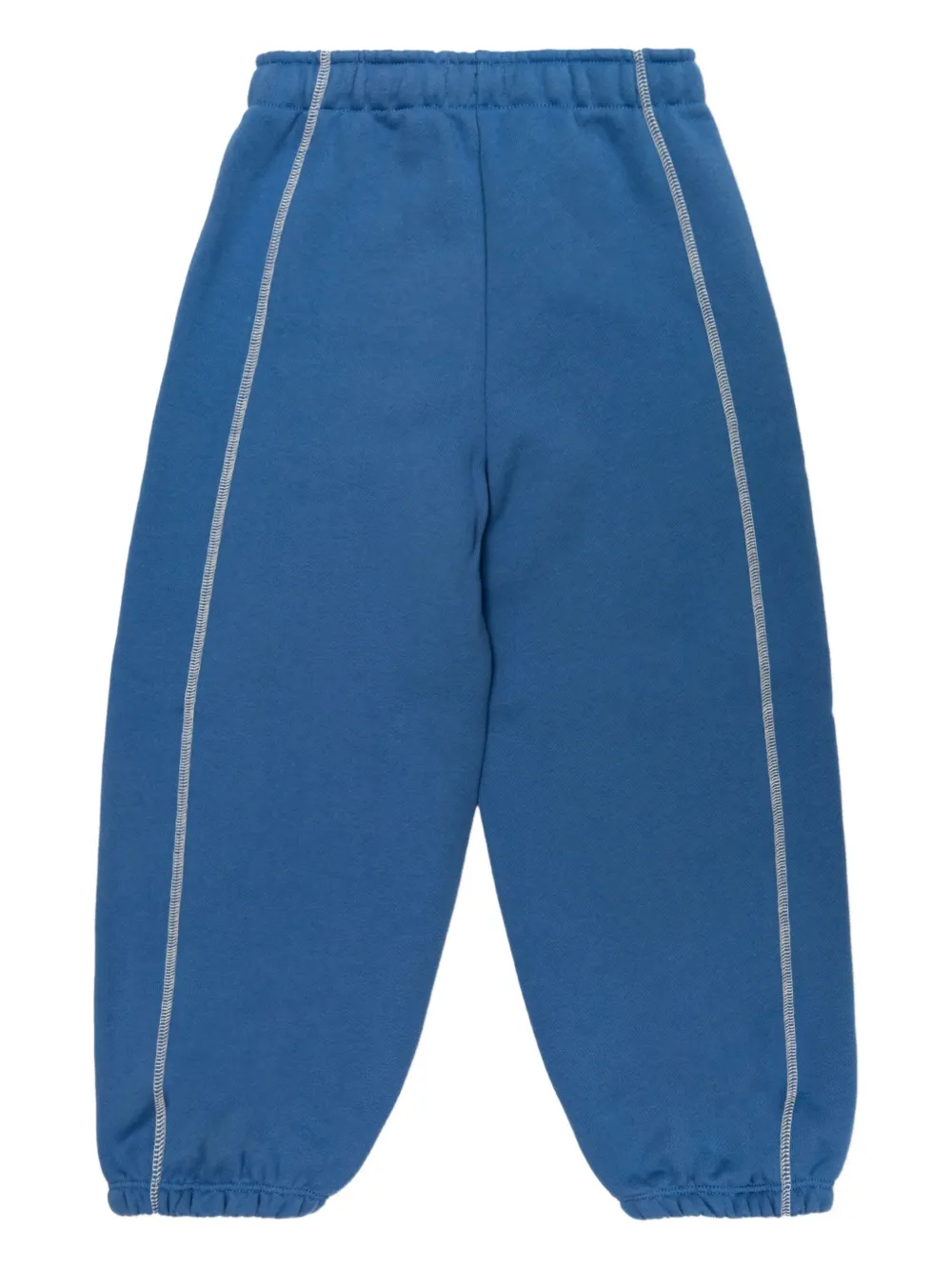 Tiny Cottons Contrast organic-cotton track pants Blauw