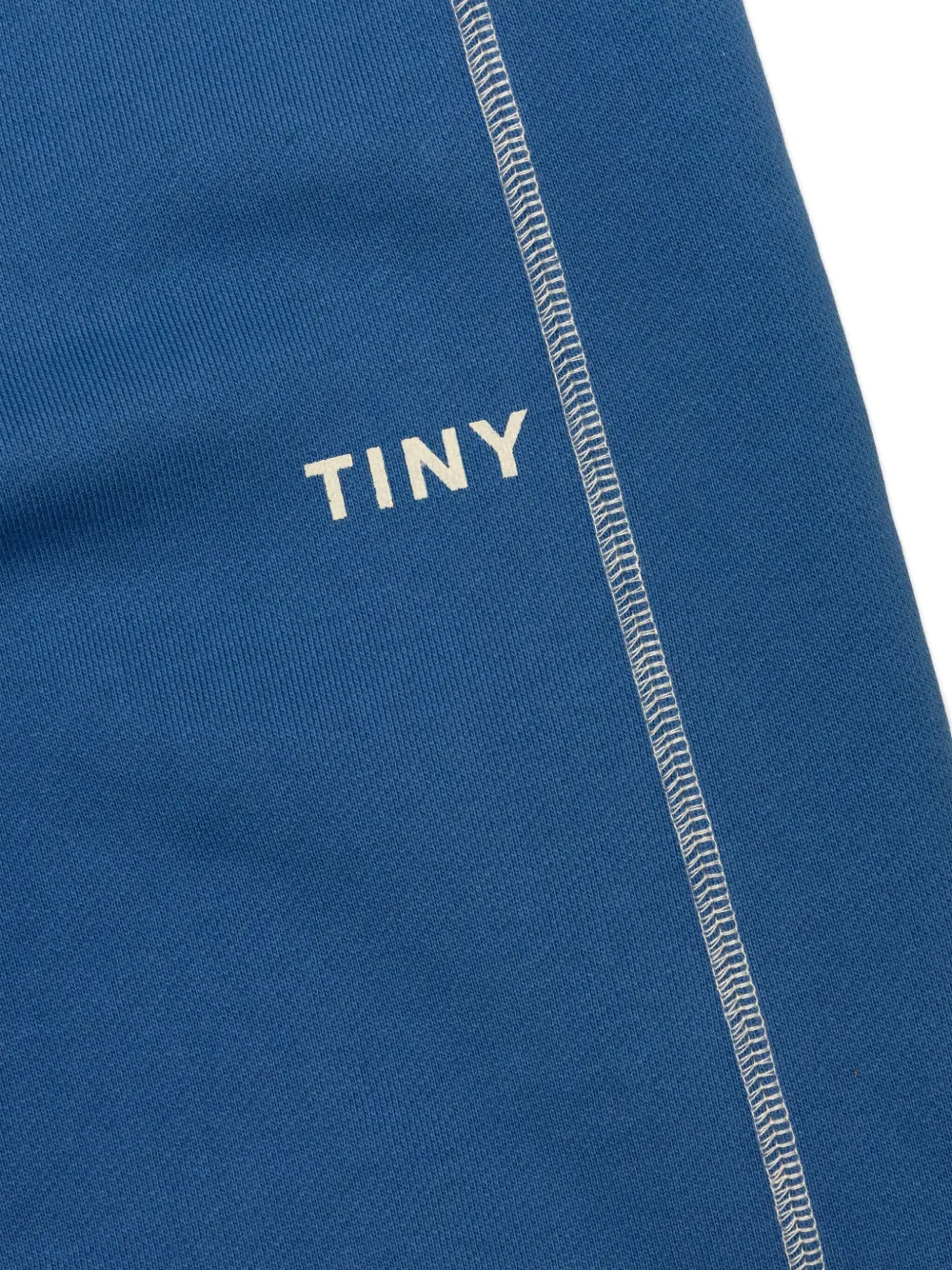 Tiny Cottons Contrast organic-cotton track pants Blauw