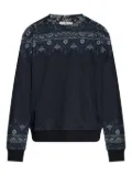 ETRO paisley-print crew-neck sweatshirt - Blue