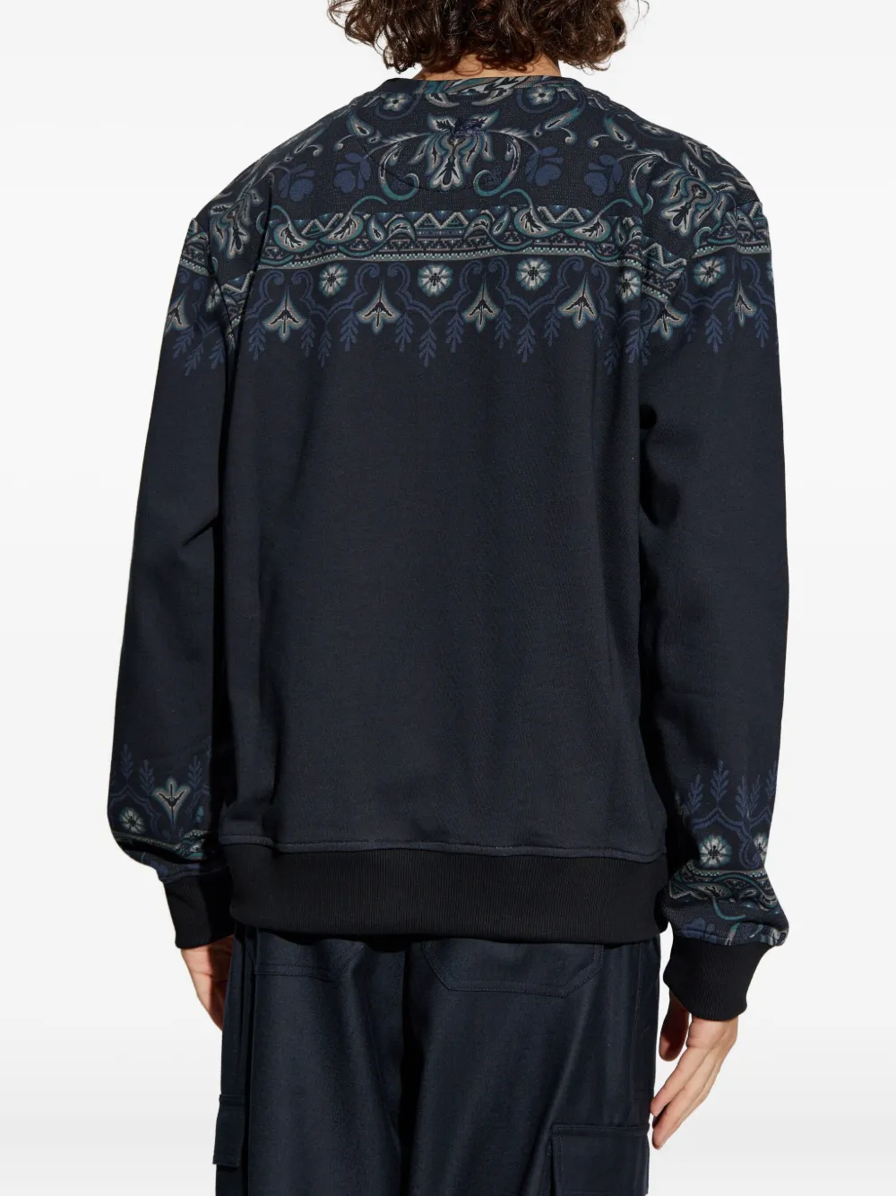 ETRO Sweater met paisley-print Blauw