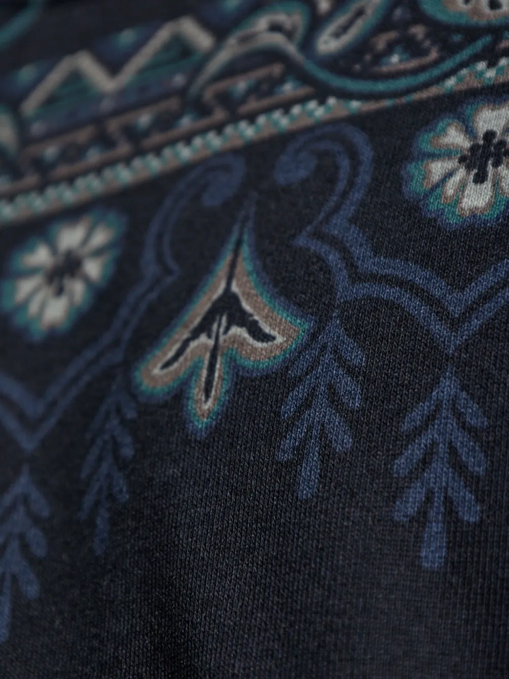 ETRO Sweater met paisley-print Blauw