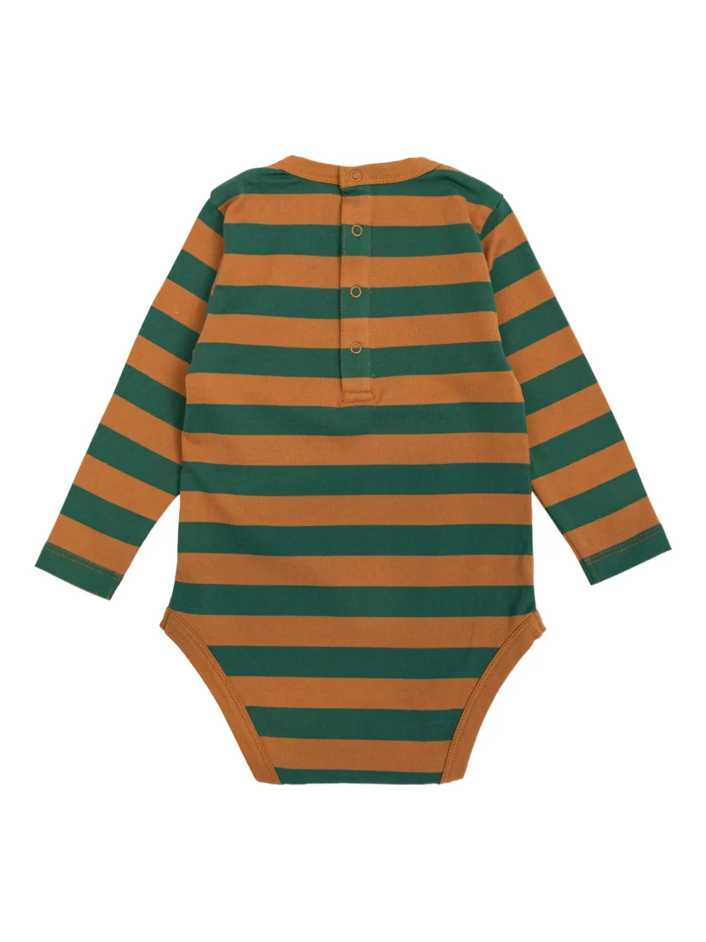 Tiny Cottons striped long-sleeved bodie - Groen