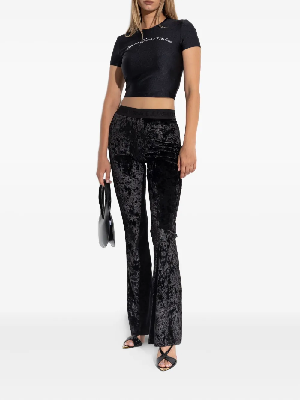 Versace Jeans Couture Fluwelen broek - Zwart