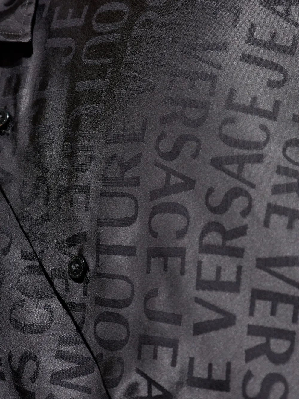 Versace Jeans Couture logo-print shirt Zwart