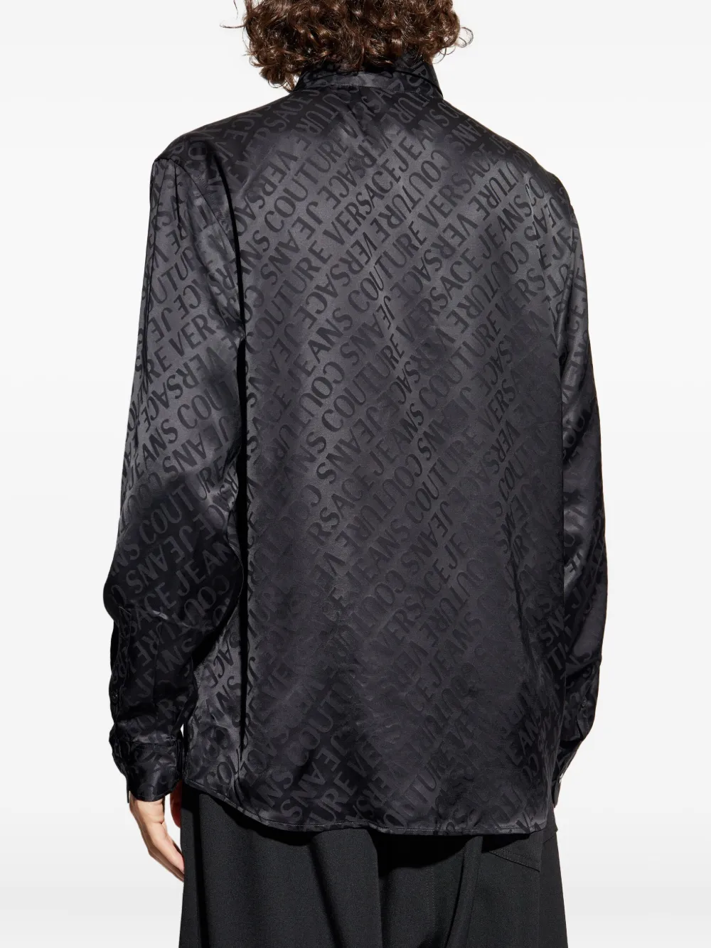Versace Jeans Couture logo-print shirt Zwart