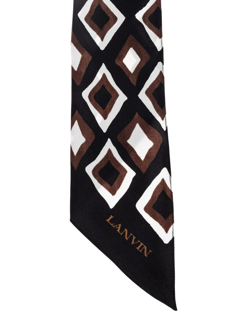 Lanvin Sjaal met geometrische print Zwart