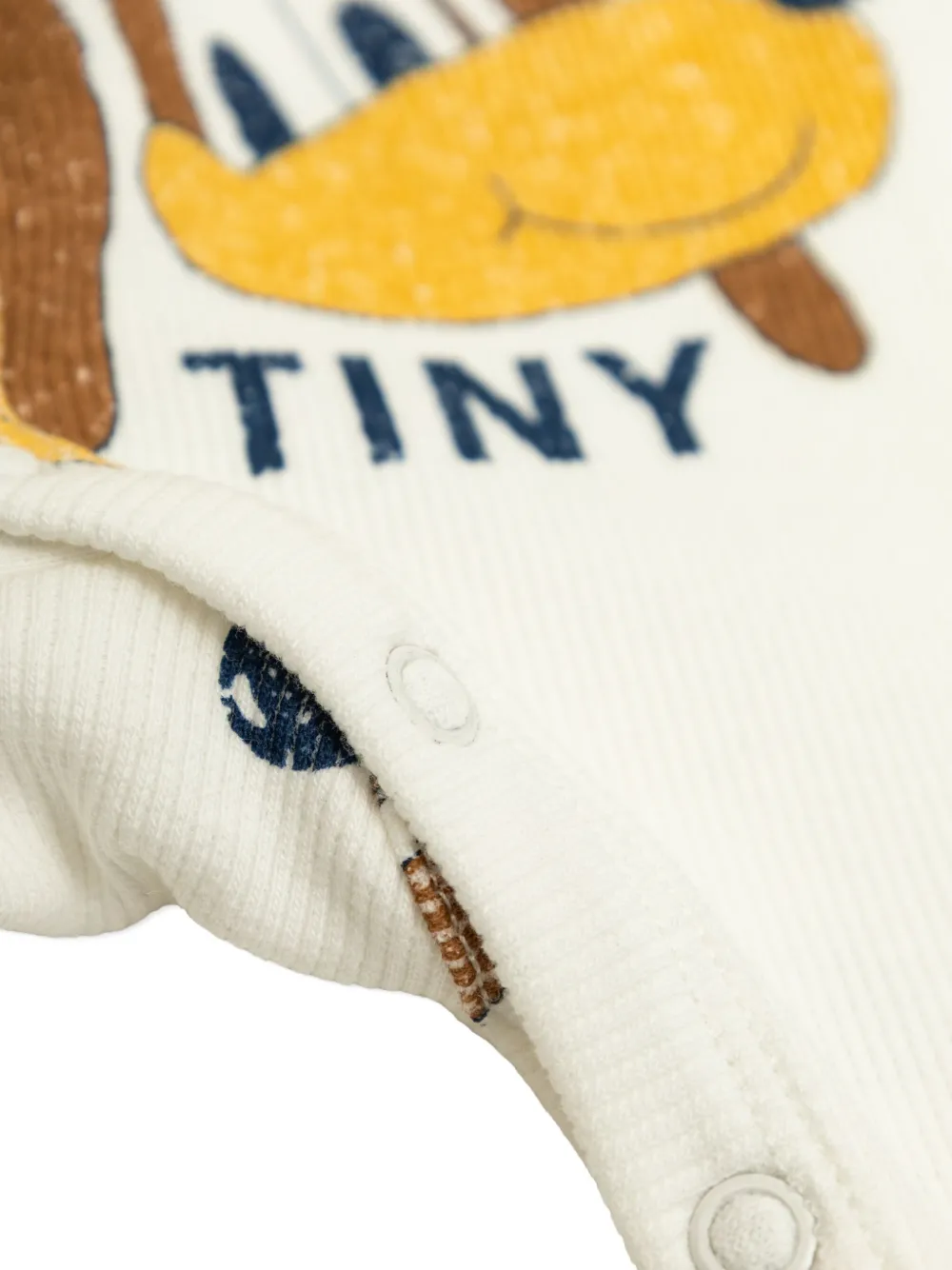 Tiny Cottons Jumpsuit met knopen en hondenprint Wit