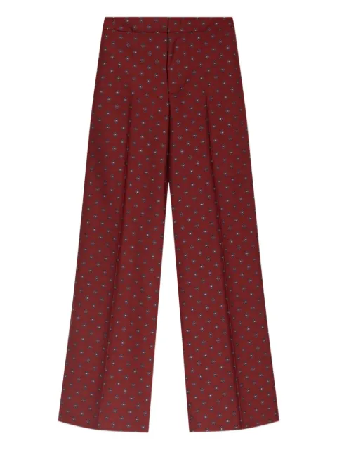 ETRO jacquard-pattern flared trousers