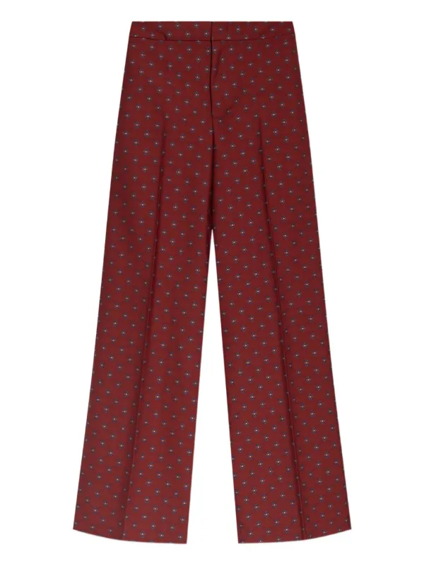 Etro Jacquard-pattern Flared Trousers