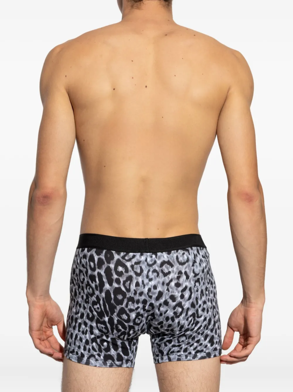 Versace leopard-print waistband boxers Grijs