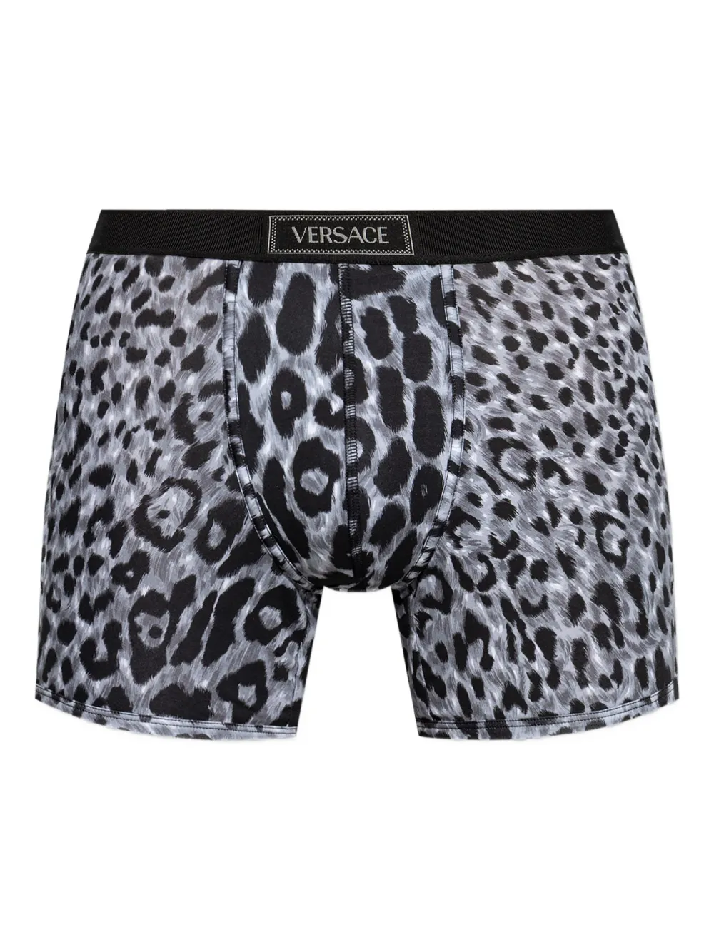 Versace leopard-print waistband boxers Grijs