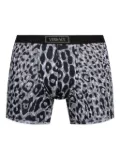 Versace leopard-print waistband boxers - Grey