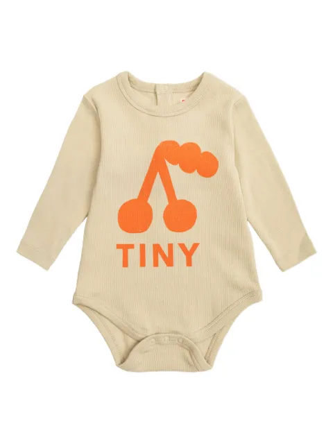 Tiny Cottons cherry-print ribbed bodysuit