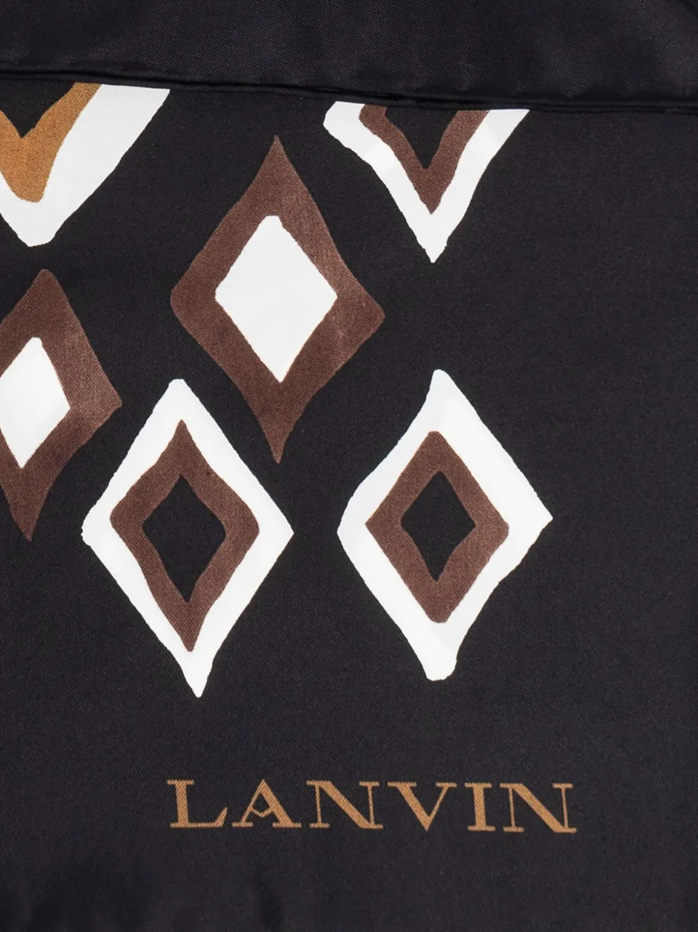 Lanvin Sjaal met geometrische print Zwart