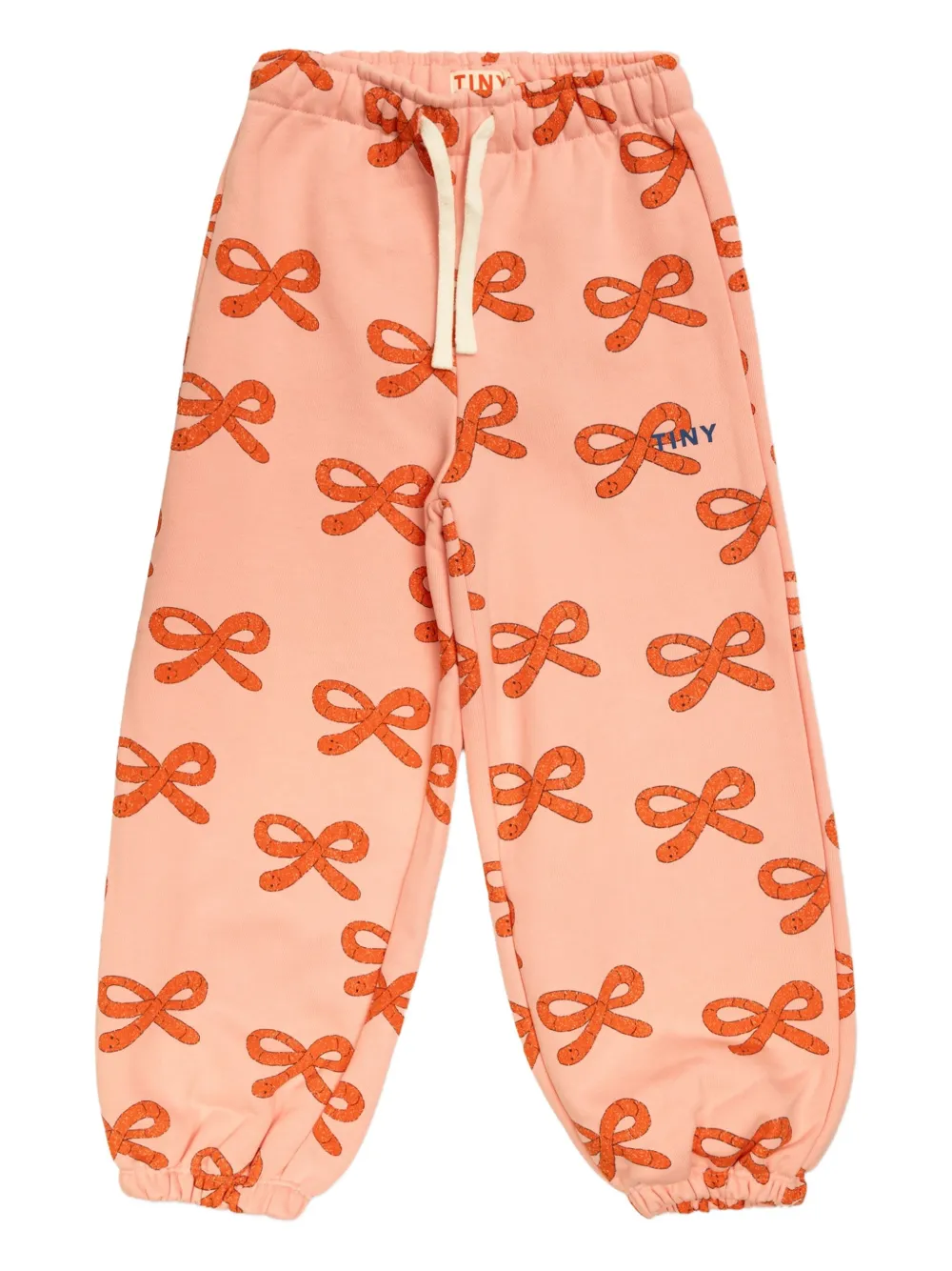 Tiny Cottons Worms printed track pants Roze