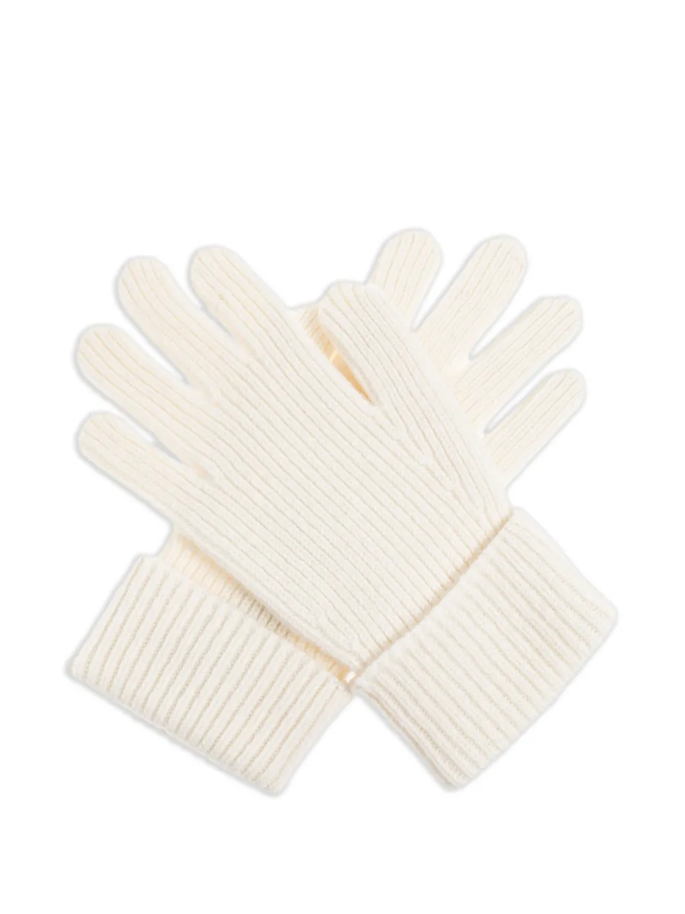 Casablanca Geribbelde handschoenen met logodetail - Wit