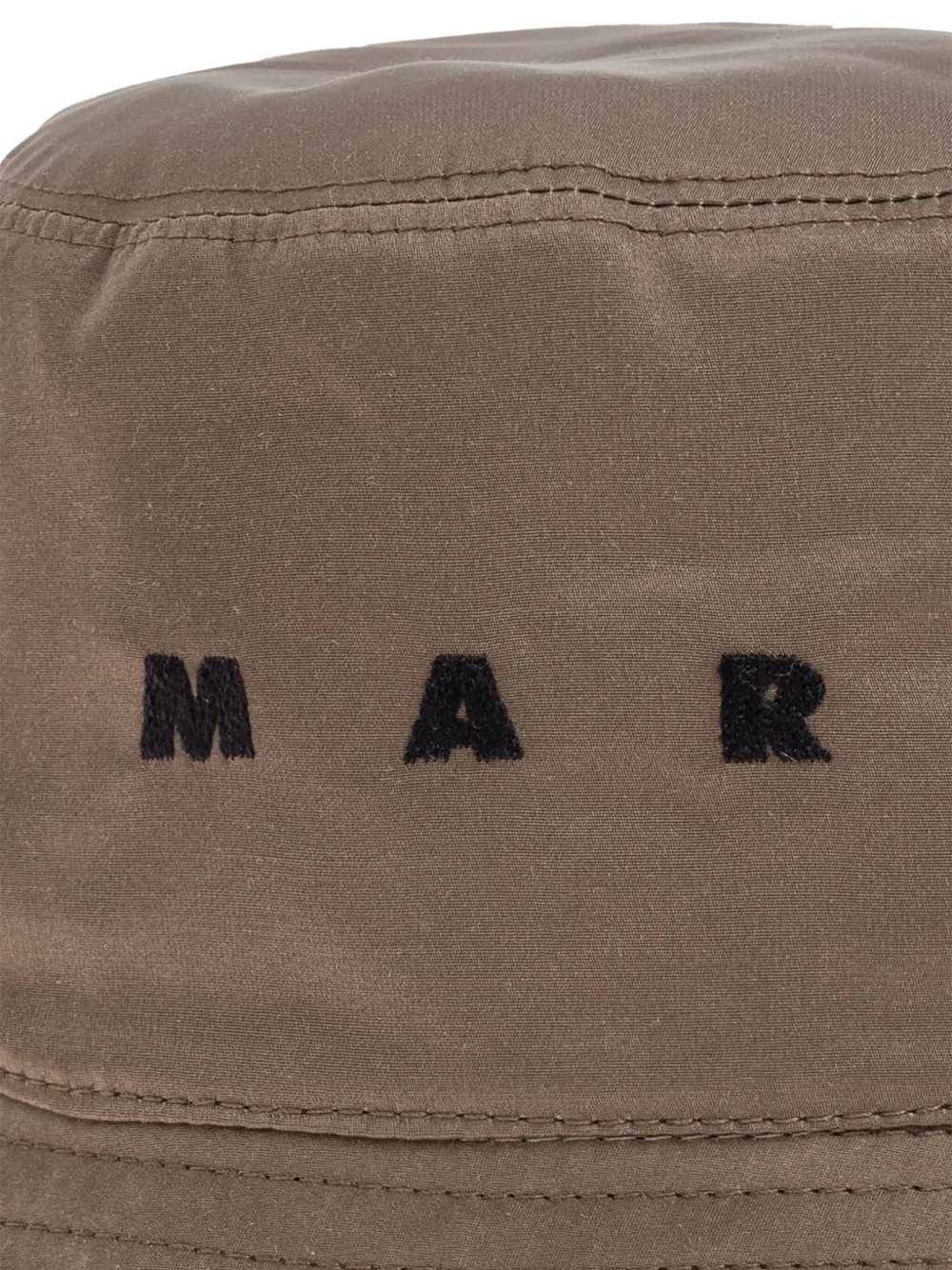 Marni Vissershoed met geborduurd logo Bruin