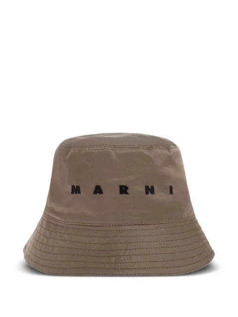 Marni logo-embroidered bucket hat
