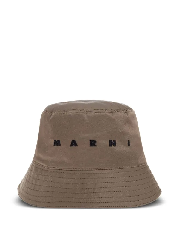 Marni バケットハット | ブラウン | FARFETCH JP