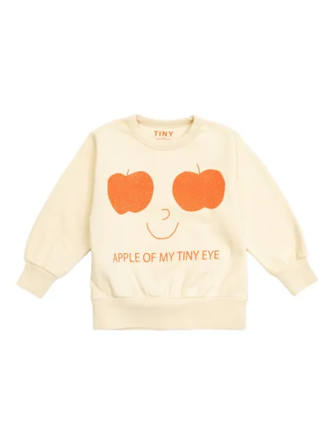 Tiny Cottons Apples Eyes-print sweatshirt