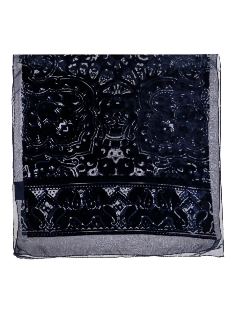 ETRO paisley-pattern velvet scarf