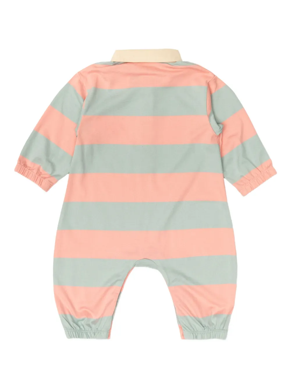 Tiny Cottons striped polo-neck jumpsuit - Beige
