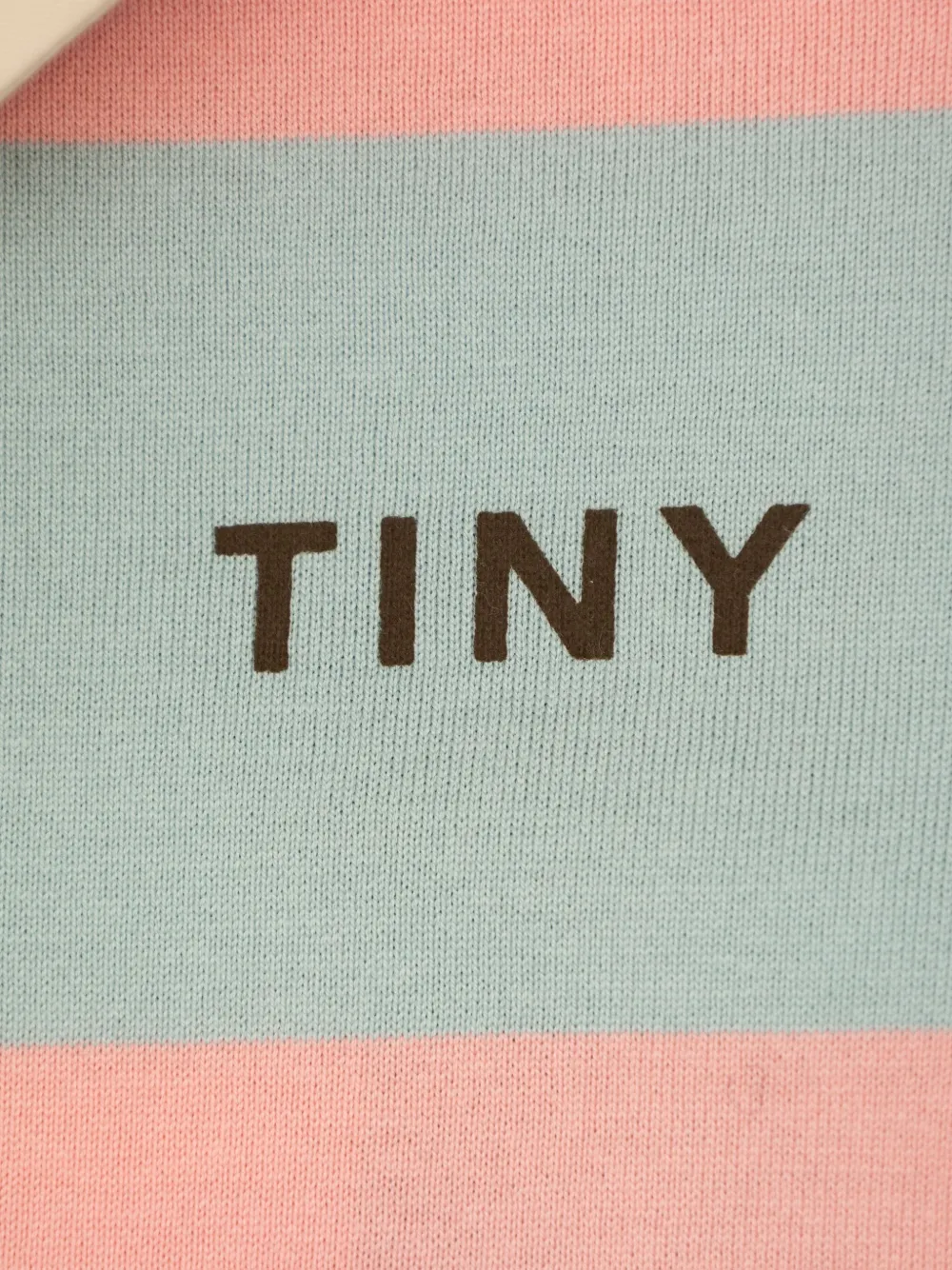 Tiny Cottons Gestreept jumpsuit met polokraag Beige
