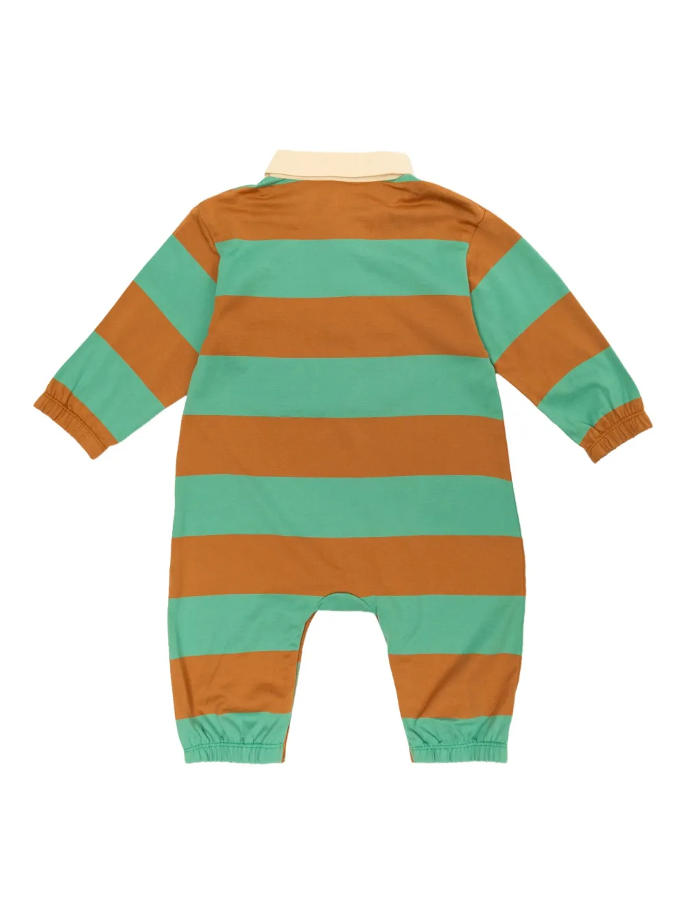 Tiny Cottons stripe polo-neck jumpsuit - Groen