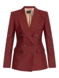 ETRO paisley-print double-breasted blazer - Red