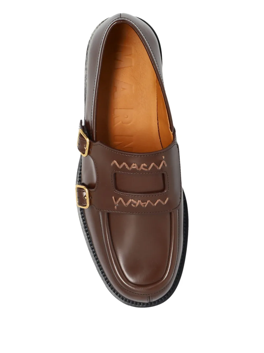 Marni Schoenen met geborduurd logo Bruin